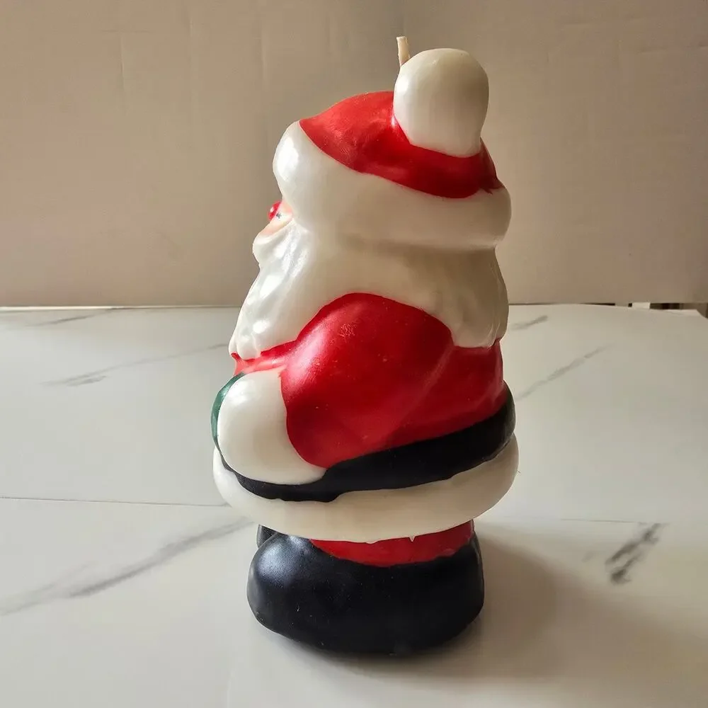 Vintage Made in Taiwan SANTA Musical Candle Unused New Christmas Decor Untested